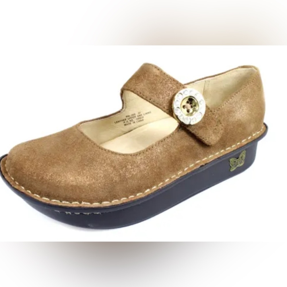 Alegria Paloma Soft Bronze Mary Jane Size 37 Women’s brown shoes